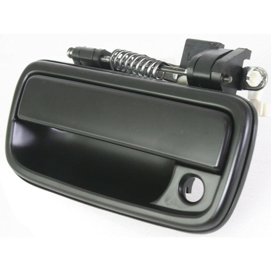 Front Driver Side Outside Exterior Door Handle Fits 1995-2004 Toyota Tacoma 2WD 4WD Base DLX Black Smooth TO1310128