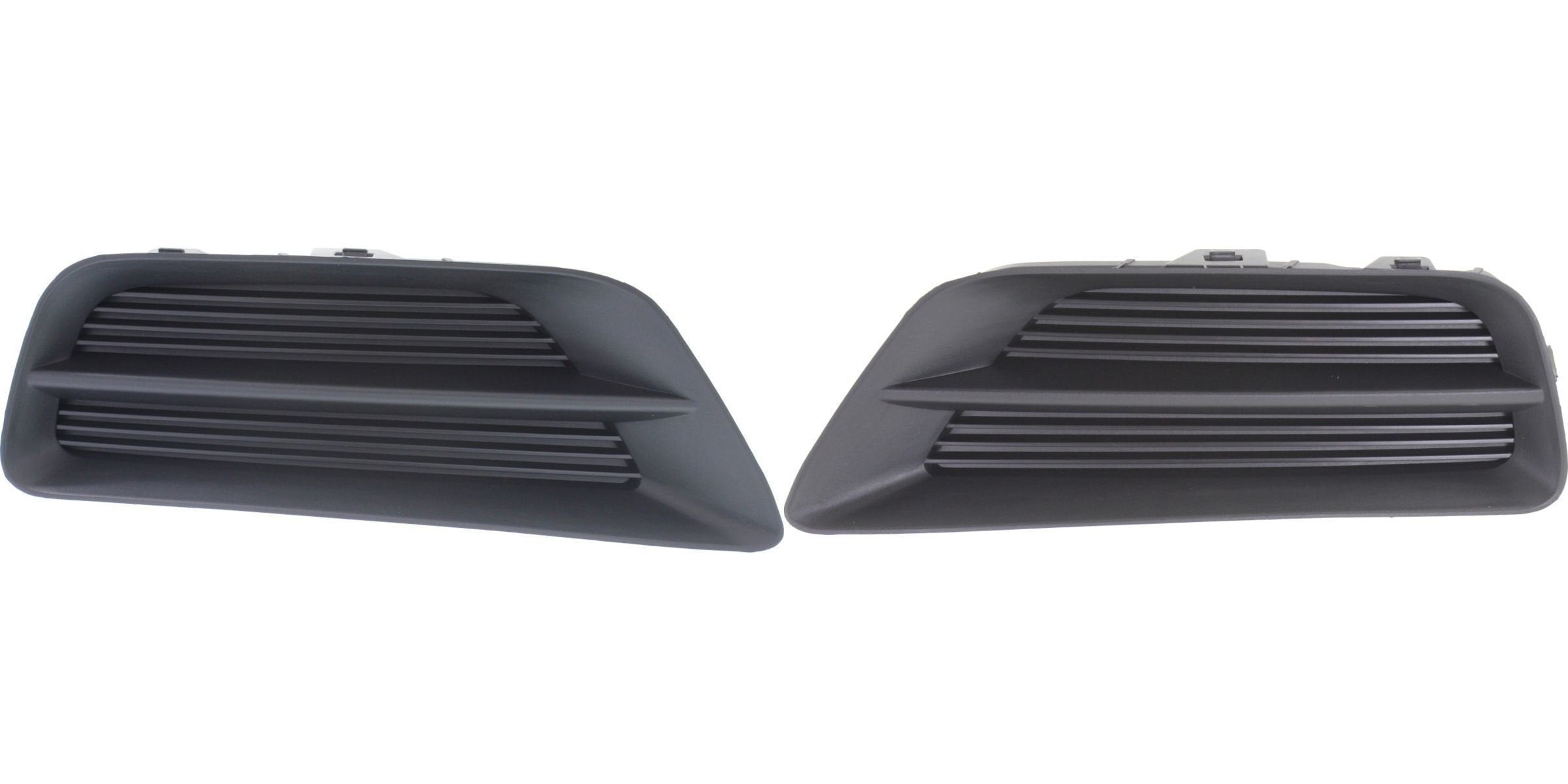 Front Left Driver & Right Passenger Set Fog Light Hole Cover Grille Molding Bumper Insert Replacement for 2013-2015 Honda Accord 4 Door Sedan Black...