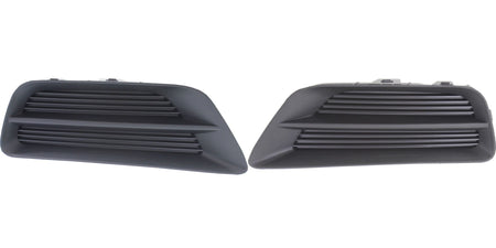 Front Left Driver & Right Passenger Set Fog Light Hole Cover Grille Molding Bumper Insert Replacement for 2013-2015 Honda Accord 4 Door Sedan Black...
