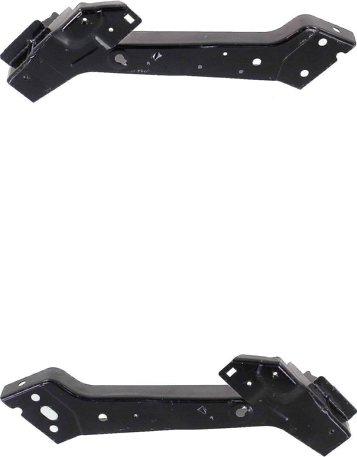 DAT AUTO PARTS Front Right Passenger & Left Driver Side Pair Radiator Support Bracket Replacement For 2011 - 2021 Jeep Grand Cherokee Black Steel C...
