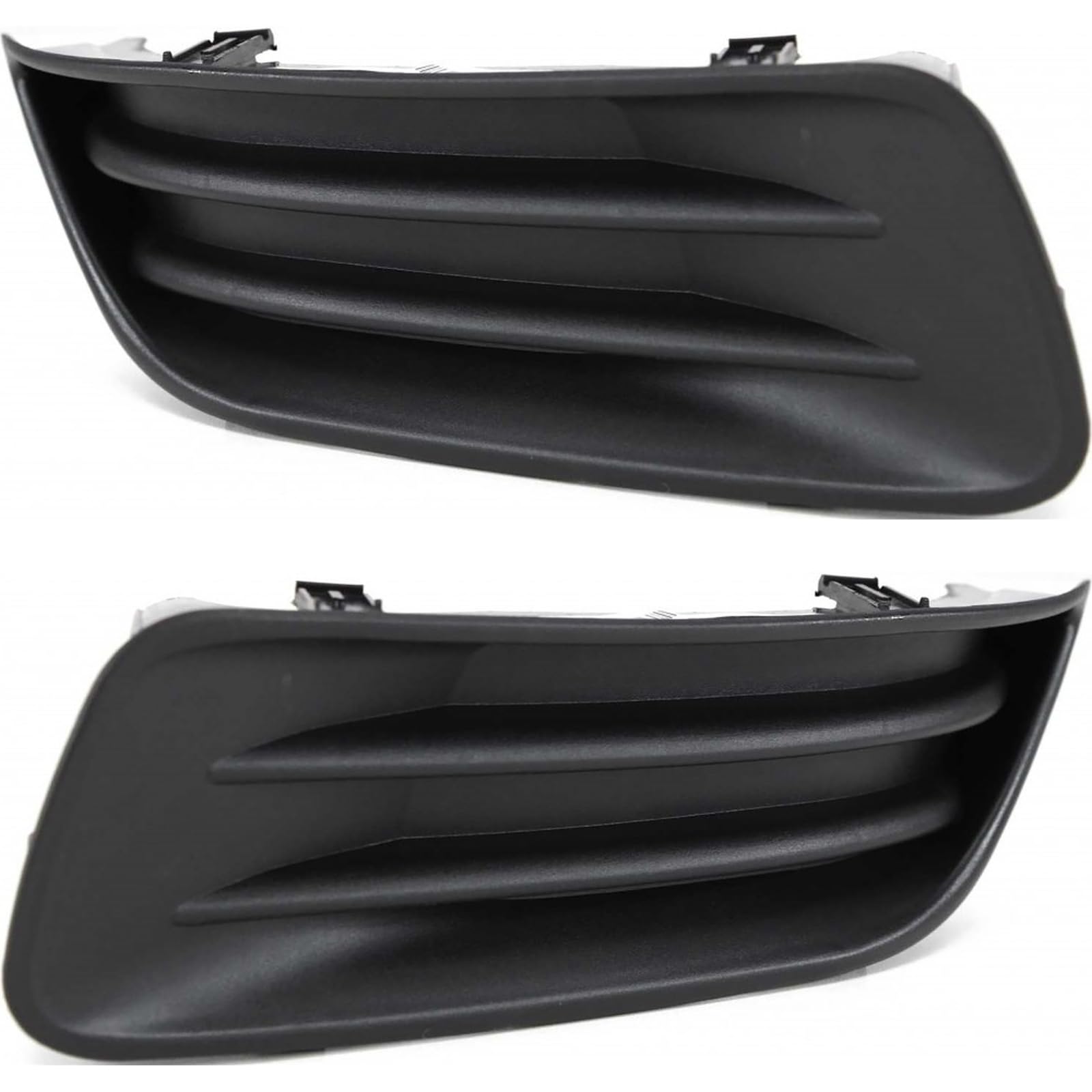 DAT AUTO PARTS Front Right Passenger, Left Driver Side Bumper Fog Light Lamp Hole Cover Set Of 2 Replacement For 2003-2004 Toyota Corolla Black Tex...