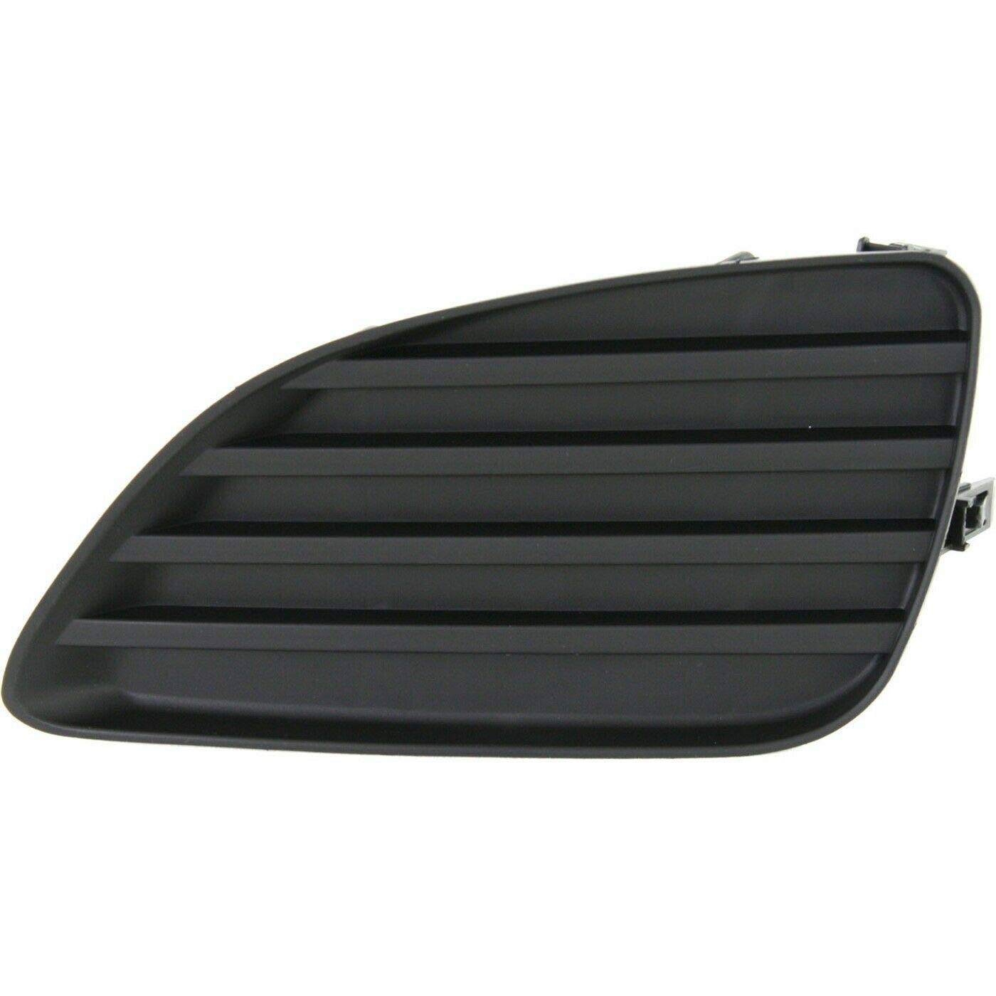 Front Left Driver Side Bumper Fog Light Cover Grille Insert Trim Replacement For 2010 and 2011 Toyota Camry Except Hybrid Models Black Textured Pla...