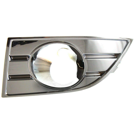 DAT AUTO PARTS Front Left Driver Side Fog Light Bezel Molding Cover Bumper Insert Trim Replacement For 2008 and 2009 Ford Taurus Silver Chrome Smoo...