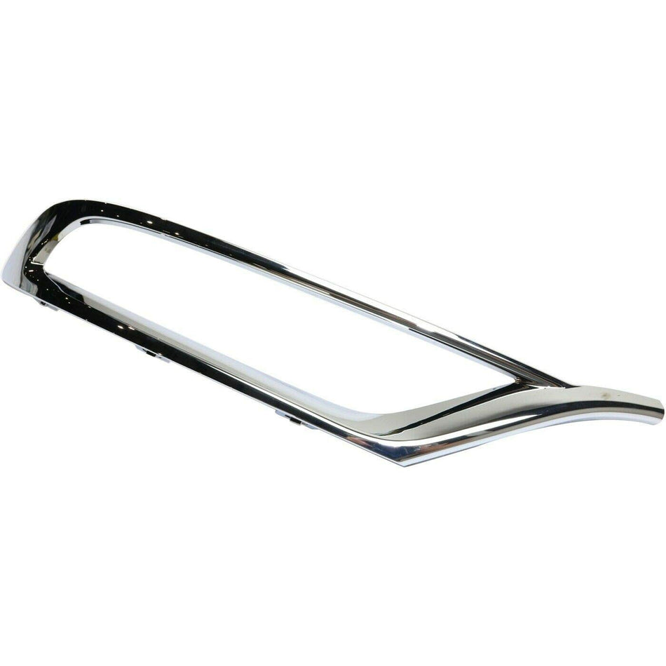 DAT AUTO PARTS Front Right Passenger Side Fog Light Cover Trim Ring Bezel Molding Insert Replacement For 2015-2023 Chrysler 300 Silver Chrome Smoot...
