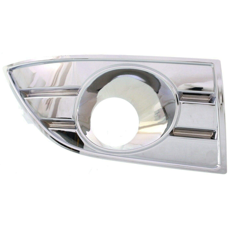 DAT AUTO PARTS Front Right Passenger Side Bumper Insert Fog Light Bezel Molding Cover Grille Trim Replacement For 2008-2009 Ford Taurus Silver Chro...