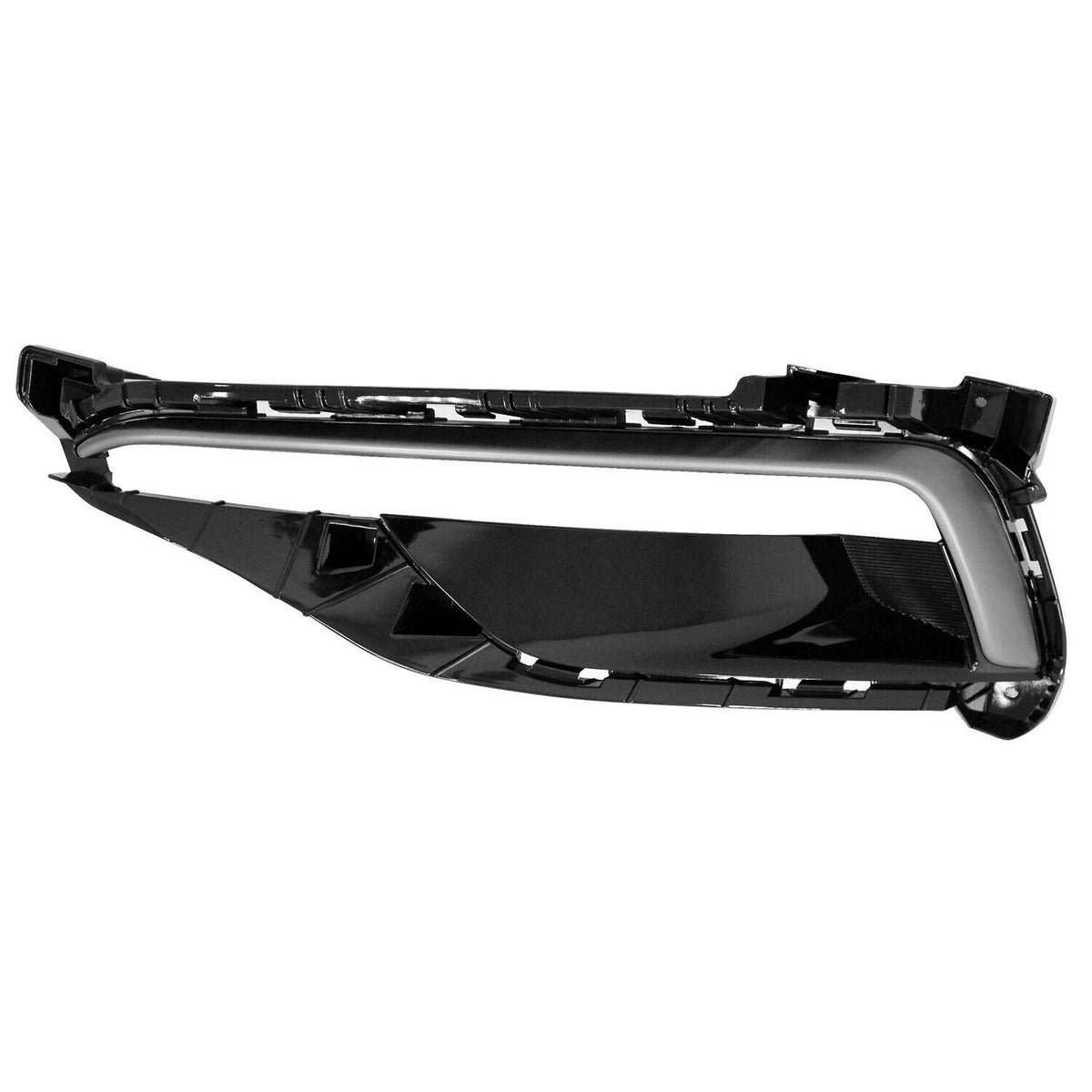 DAT AUTO PARTS Front Left Driver Side Fog Light Bezel Lamp Cover Grille Molding Bumper Insert Replacement for 2015-2017 Hyundai Sonata Sport Black ...