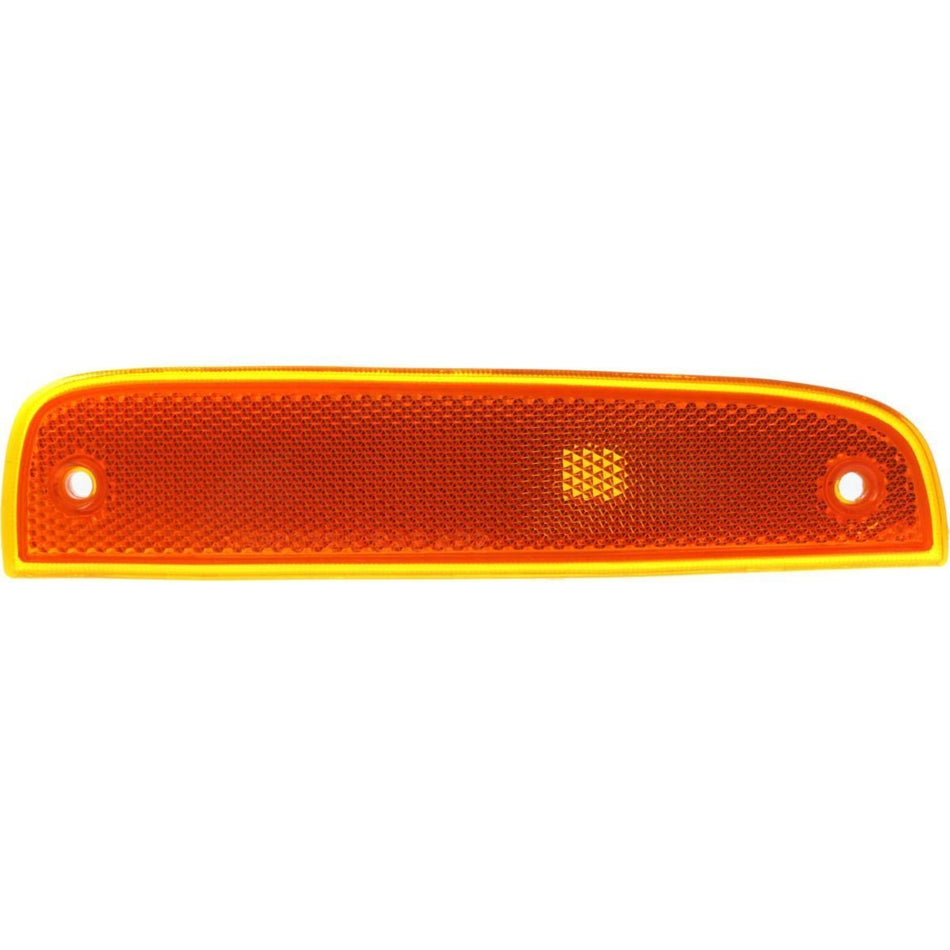 DAT AUTO PARTS Front Left Driver Side Single Marker Light Fender Reflector Assembly Replacement For 1997-2001 Jeep Cherokee XJ Orange Plastic Lens ...