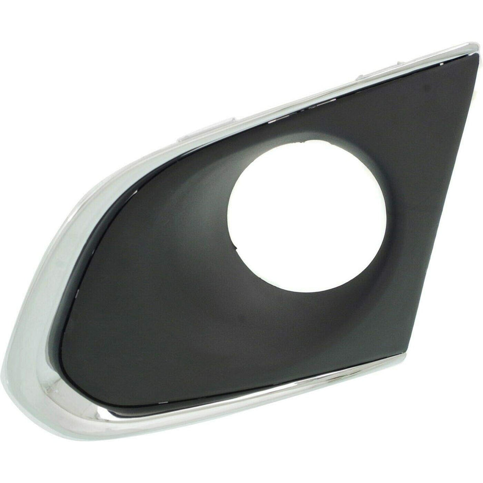 DAT AUTO PARTS Front Left Driver Side Fog Light Hole Cover Bezel Bumper Insert Molding Assembly Replacement for 2013-2016 Chevrolet Chevy Trax Blac...