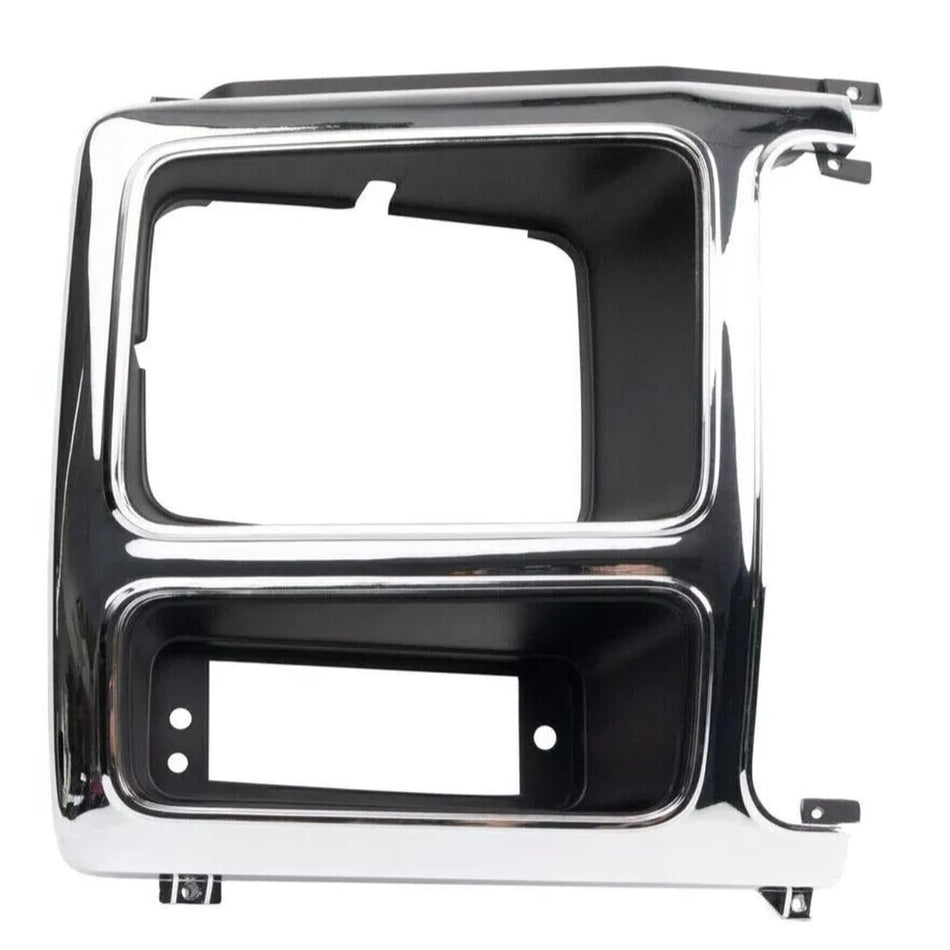 DAT AUTO PARTS Front Passenger Side HeadLight Door Grille Insert Bezel Trim, For 1980-1986 Ford Bronco, and Ford Pickup Fullsize, For Silver Grille...