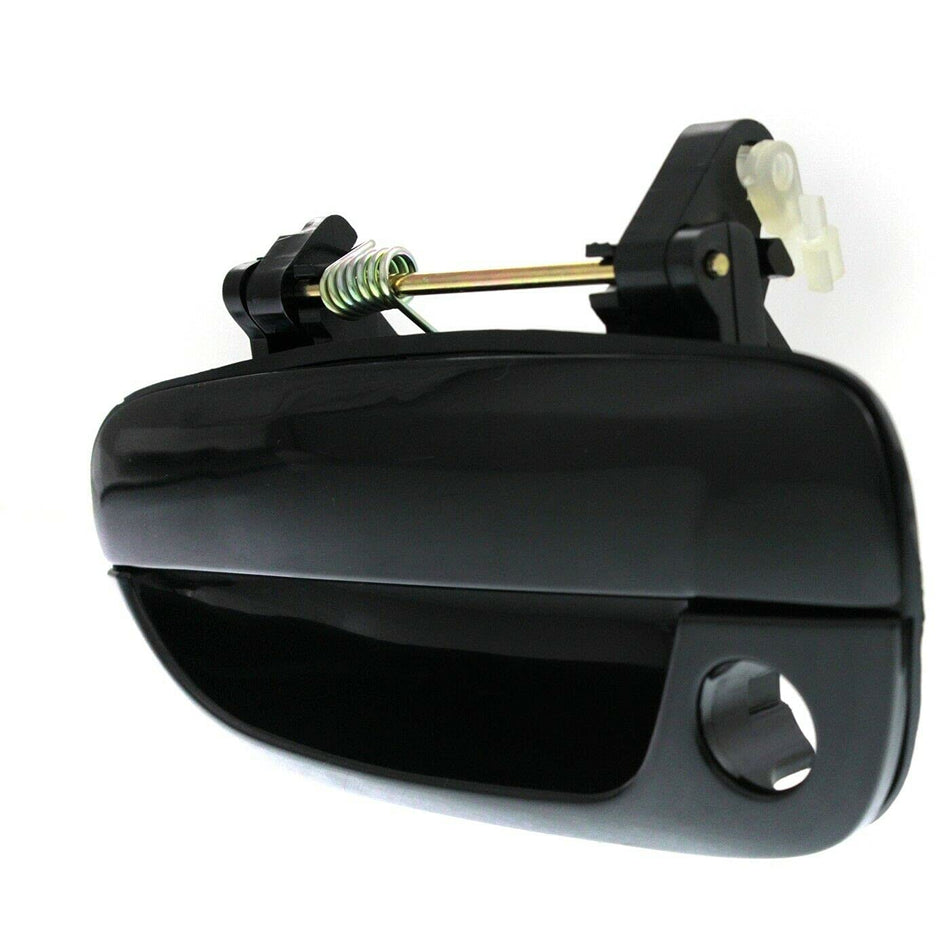 Front Driver Side Outside Exterior Door Handle Fits 2000-2006 Hyundai Accent Sedan Hatchback Black Smooth HY1310101