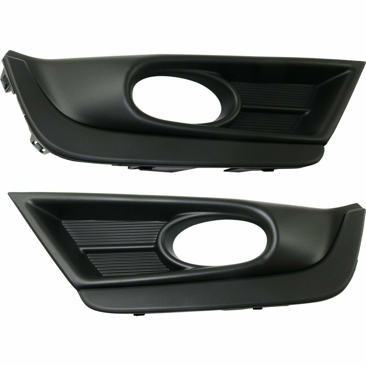 DAT AUTO PARTS Front Left Driver & Right Passenger Set Of 2 Fog Light Cover Lamp Hole Bezel Grille Bumper Insert Pair Replacement For 2017-2019 Hon...