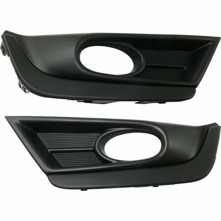 DAT AUTO PARTS Front Left Driver & Right Passenger Set Of 2 Fog Light Cover Lamp Hole Bezel Grille Bumper Insert Pair Replacement For 2017-2019 Hon...