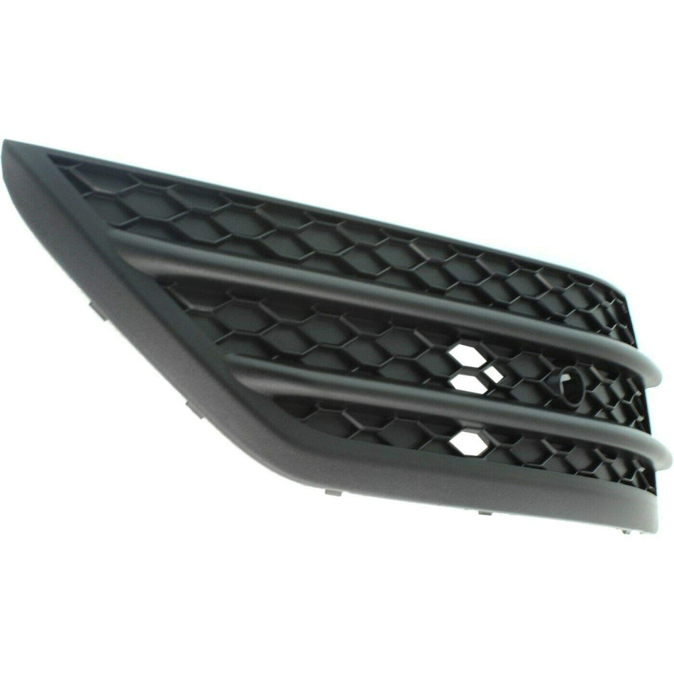 DAT AUTO PARTS Front Left Driver Side Bumper Cover Grille Insert Trim Molding Replacement For 2016-2018 Honda Pilot With Park Assist Hole Black Tex...