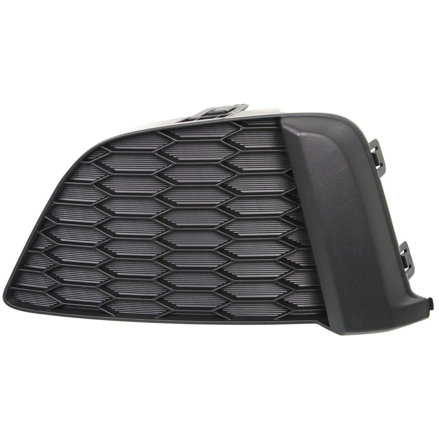 DAT AUTO PARTS Front Right Passenger Side Fog Light Hole Lamp Cover Trim Molding Bumper Insert Replacement for 2015 2016 2017 Honda Fit Black Textu...