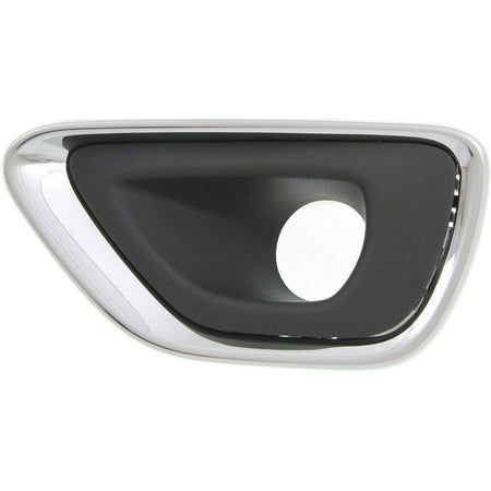 DAT AUTO PARTS Front Left Driver Side Bumper Fog Light Cover Bezel Trim Insert Replacement For 2014-2016 Jeep Grand Cherokee Black Textured Plastic...