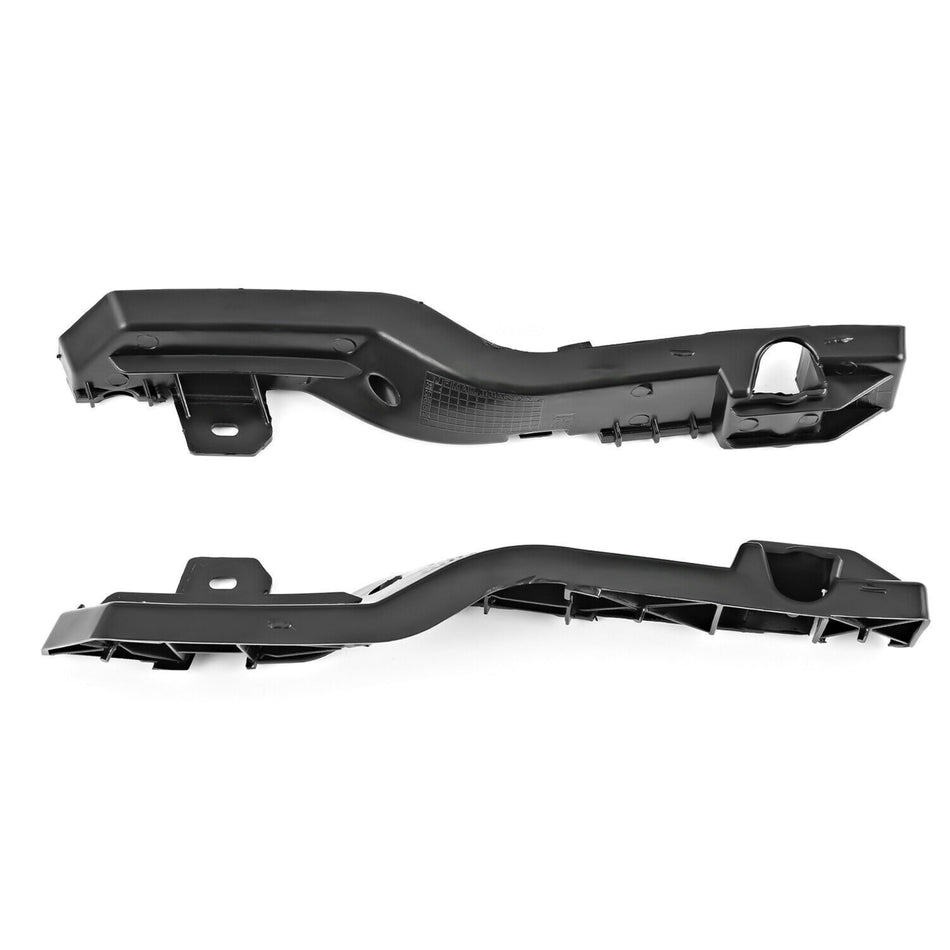 DAT AUTO PARTS Front Driver & Passenger Side Bumper Cover Support Bracket Mounting Holder, Set of 2, For 2009-2020 Dodge Journey, Black Textured PO...