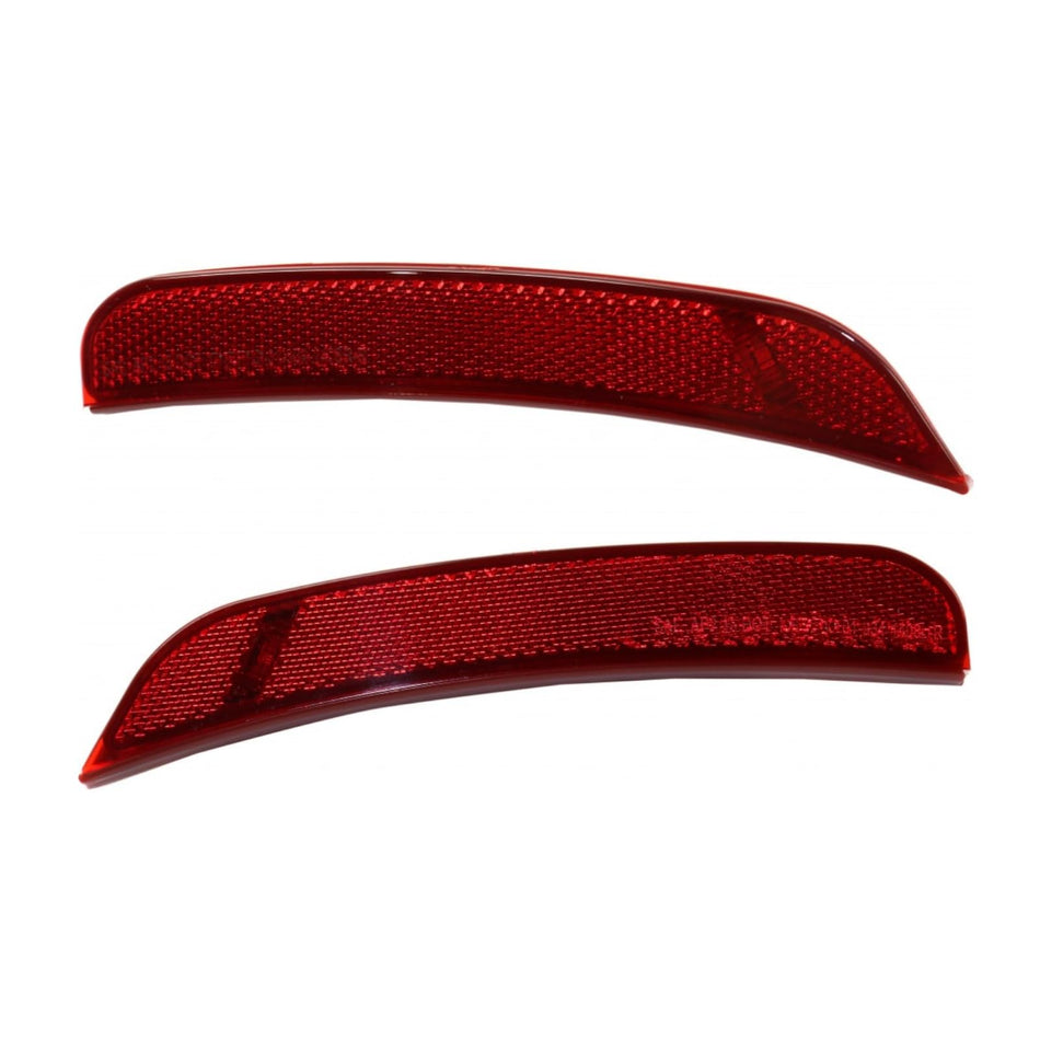 Rear Left & Right Side PAIR, LED Side Marker Light Assembly, Fits 2015-2023 Dodge Charger & 2024-2026 Charger Daytona, By Rear Wheel, Plastic Red L...