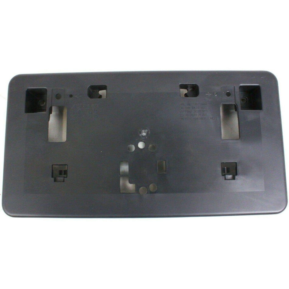DAT AUTO PARTS Front Bumper License Plate Bracket Frame Cover Tag Holder Replacement for 2007 2008 2009 Mazda 3 4DR Sedan Black Textured Plastic MA...