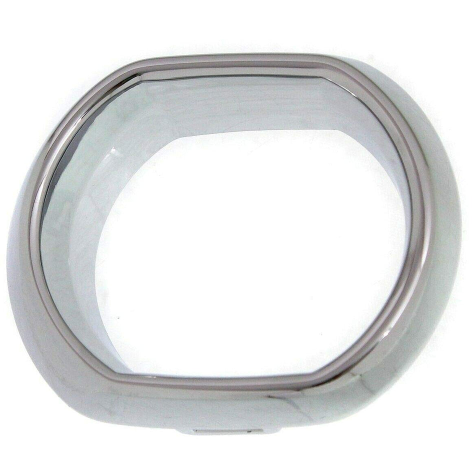DAT AUTO PARTS Front Left Driver Side Fog Light Bezel Cover Trim Ring Molding Bumper Insert Replacement for 2013-2017 GMC Acadia Silver Chrome Smoo...