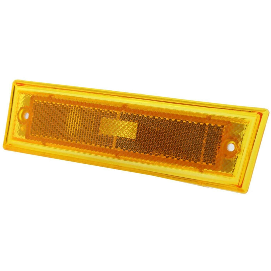 DAT AUTO PARTS Front Left Driver Side Corner Marker Light Reflector Parking Lamp Assembly Replacement For 1981-1991 Chevy Suburban Blazer Pickup GM...