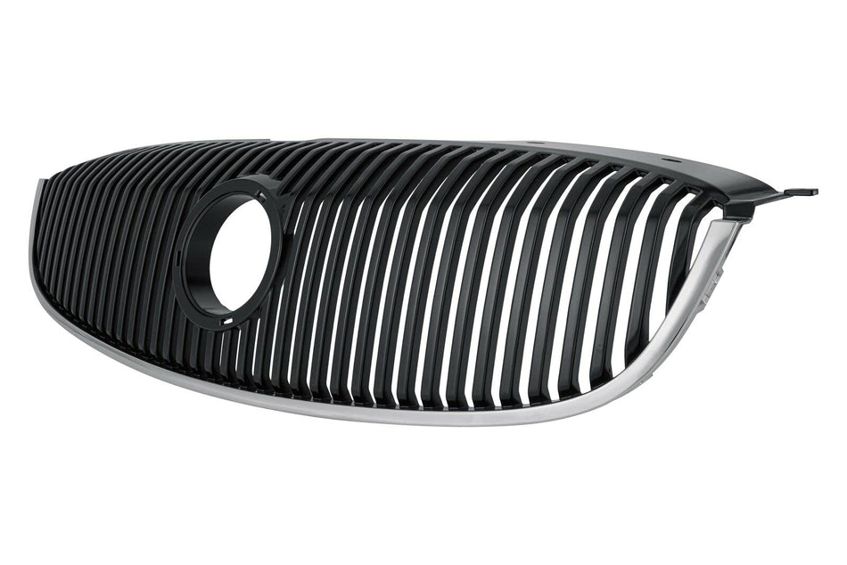 DAT AUTO PARTS Front Bumper Grille Grill Assembly Insert Panel Replacement for 2006-2008 Buick Lucerne CXL CXS Models Smoke Chrome Smooth Durable P...