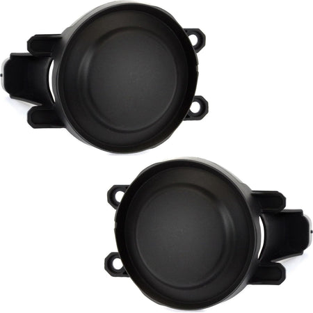 DAT AUTO PARTS Front Right Passenger And Left Driver Side Bumper Fog Light Lamp Hole Cover Set Of 2 Replacement For 2012 - 2015 Toyota Tacoma Black...