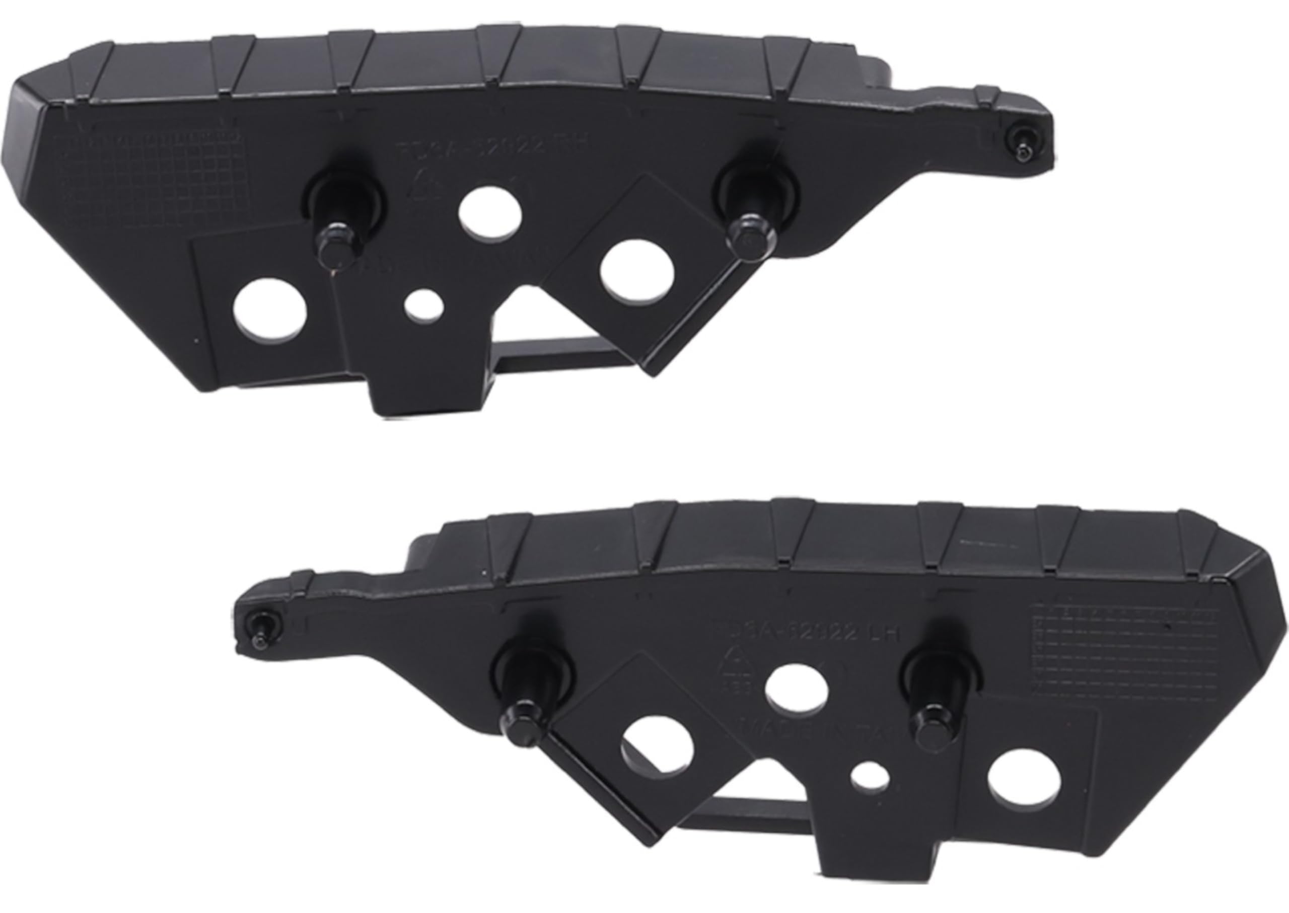 DAT AUTO PARTS Front Left Driver & Right Passenger Side, SET OF 2, Bumper Cover Support, 2024-2025 Ford Mustang, Mustang GT, Black Plastic Textured...