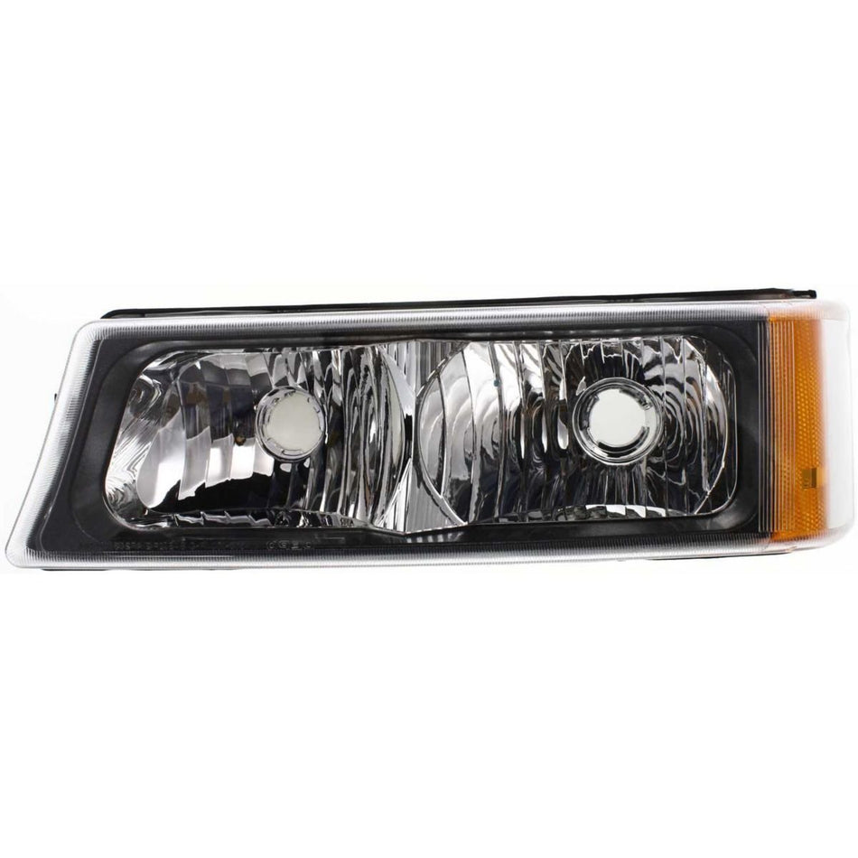 DAT AUTO PARTS Front Left Driver & Right Passenger Side Corner Park Light Turn Signal Lamp Lens Replacement For 2003 - 2006 Chevrolet Avalanche Cle...