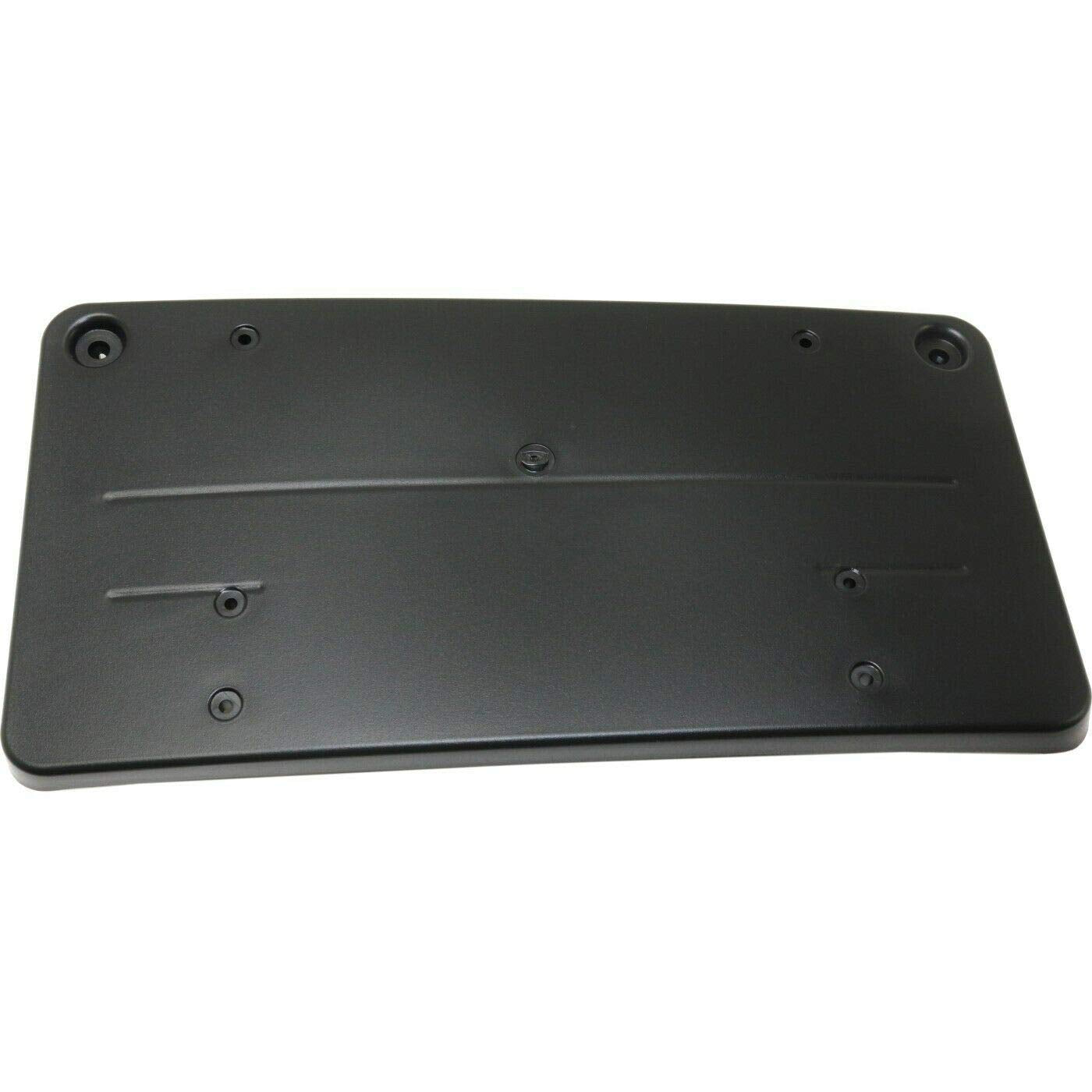 DAT AUTO PARTS Front Bumper License Plate Frame Tag Mounting Bracket Holder Replacement For 2010 2011 2012 Mercedes-Benz GLK350 Black Textured MB10...
