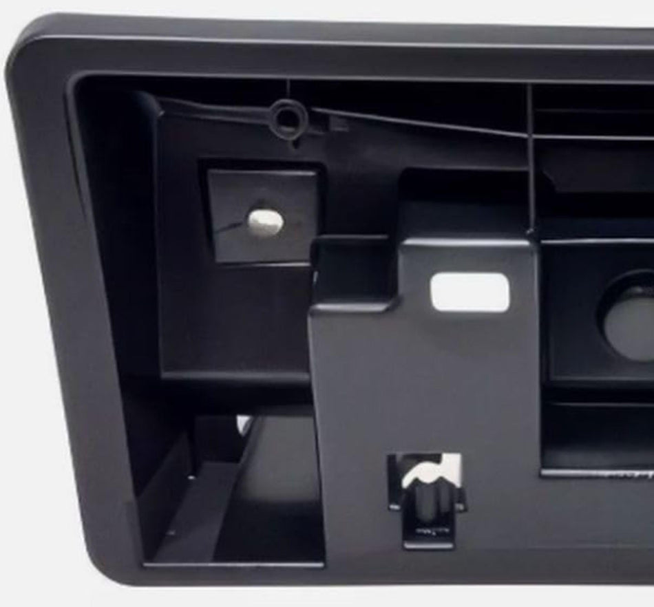 DAT AUTO PARTS Front License Plate Bracket Frame Cover Tag Holder Replacement for 2024 Mazda CX90 Models Black Textured Plastic MA1068123 KMV650171