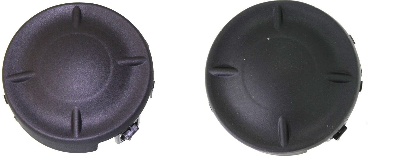 DAT AUTO PARTS Front Left Driver & Right Passenger Side Bumper Fog Light Cover Trim Set Of 2 Replacement For 2011 - 2015 Nissan Quest Matte-Black T...