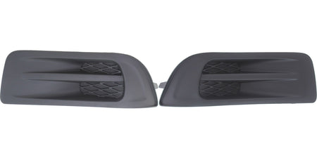 DAT AUTO PARTS Front Left Driver & Right Passenger Side Bumper Fog Light Lamp Hole Cover Grille Molding Trim Set Of 2 Replacement For 2010 - 2012 S...