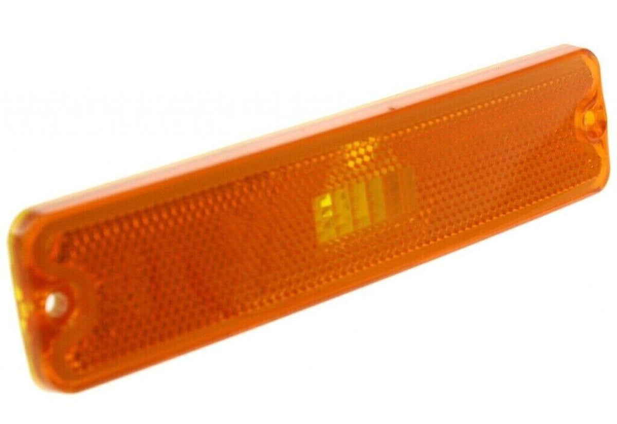 DAT AUTO PARTS Front Right Passenger Side Marker Light Lamp Assembly, Fits 1987-1995 Jeep Wrangler, Plastic Orange Amber Lens, CH2550105 56001424
