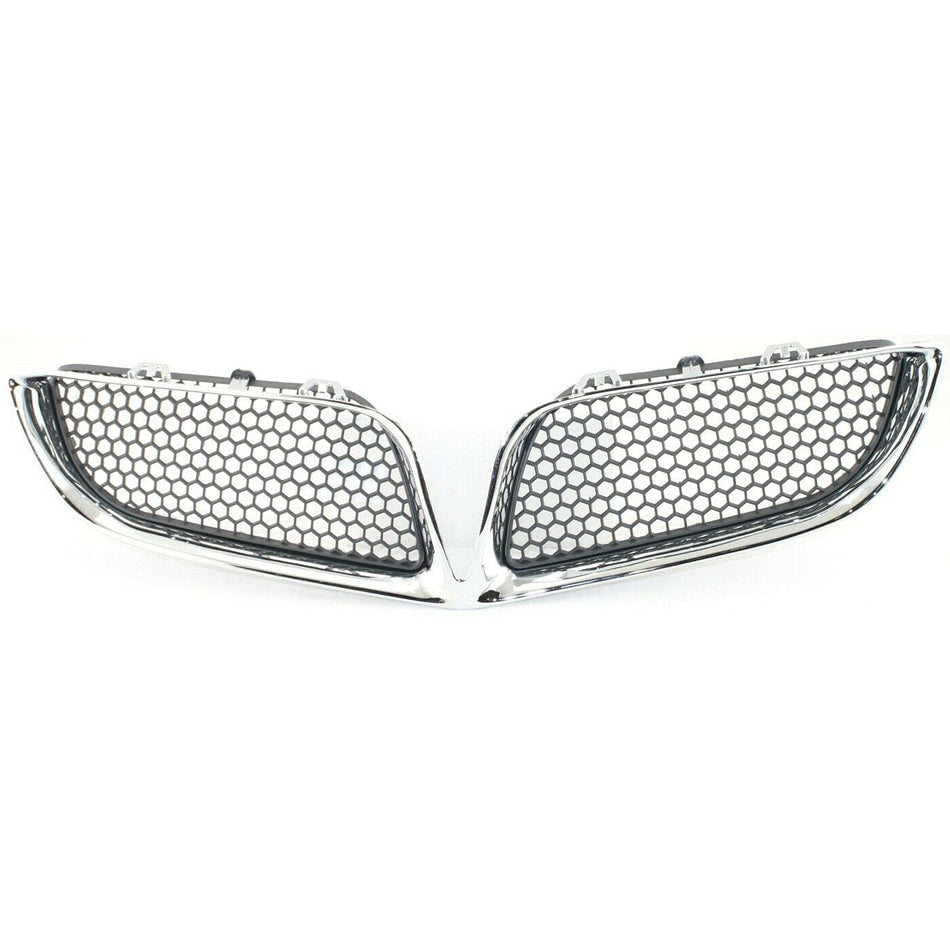 DAT AUTO PARTS Front Right Passenger And Left Driver Side Bumper Grille Grill Assembly Insert Panel Kit Replacement For 2000-2005 Pontiac Bonnevill...