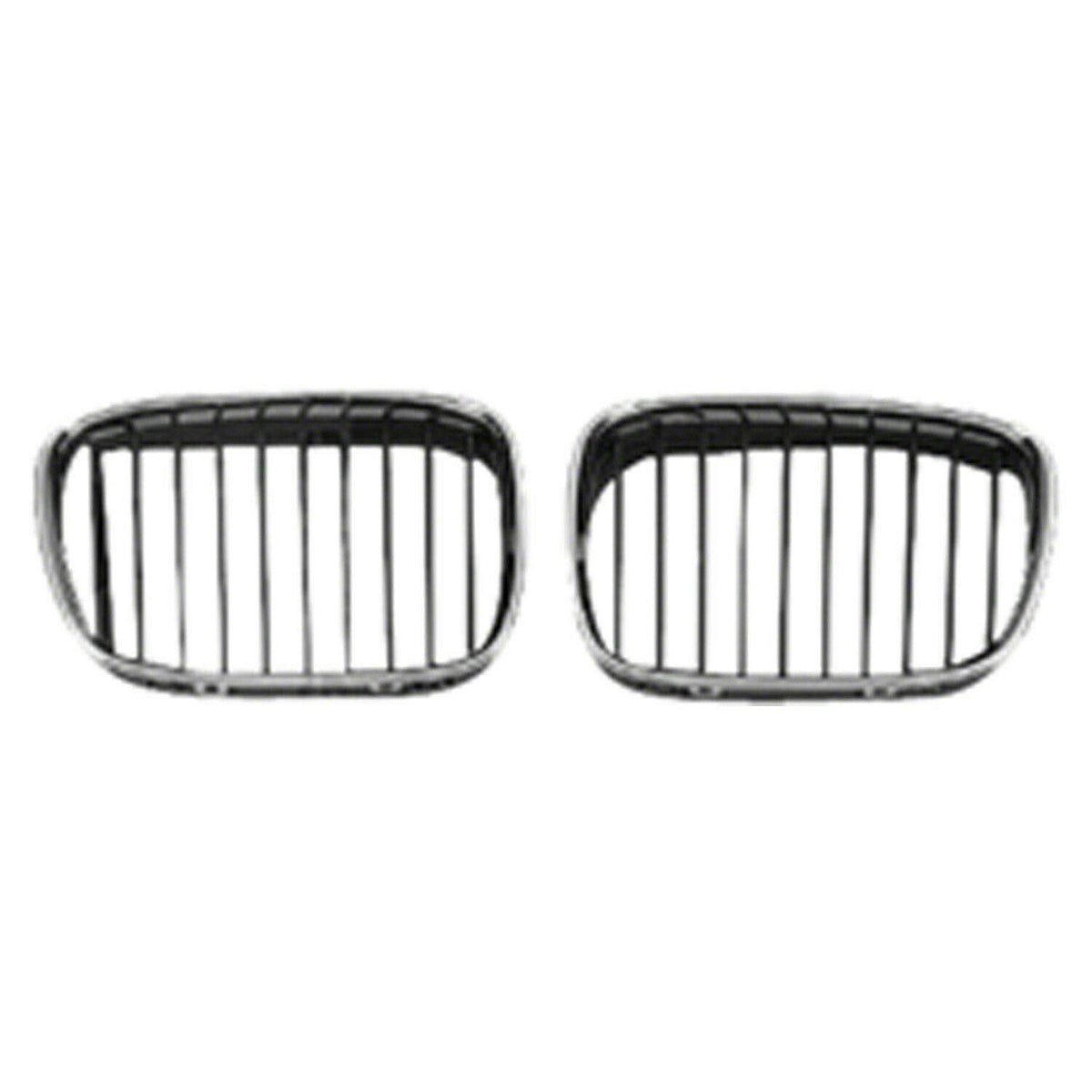 DAT AUTO PARTS HOOD-MOUNTED GRILLE SET OF TWO BM1200117 REPLACEMENT FOR 1997 - 2000 BASE SEDAN 1999 - 2000 WAGON PAIR DRIVER AND PASSENGER SIDE GRI...