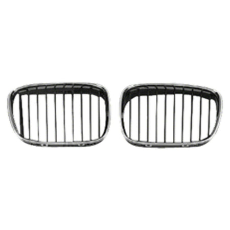 DAT AUTO PARTS HOOD-MOUNTED GRILLE SET OF TWO BM1200117 REPLACEMENT FOR 1997 - 2000 BASE SEDAN 1999 - 2000 WAGON PAIR DRIVER AND PASSENGER SIDE GRI...