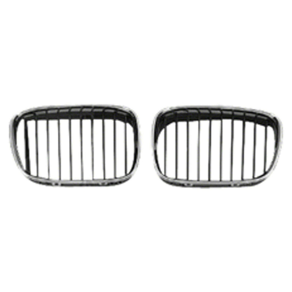 DAT AUTO PARTS HOOD-MOUNTED GRILLE SET OF TWO BM1200117 REPLACEMENT FOR 1997 - 2000 BASE SEDAN 1999 - 2000 WAGON PAIR DRIVER AND PASSENGER SIDE GRI...