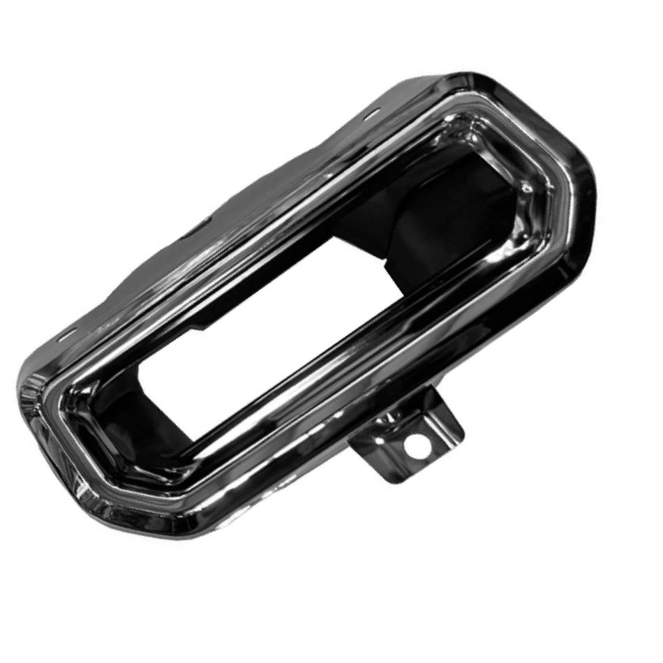 Rear Passenger Side Bumper Hole Trim, Fits 2019–2025 Chevy Silverado 1500 & 2022 1500 Limited, GMC Sierra 1500 & 2022 1500 Limited, Made of White I...
