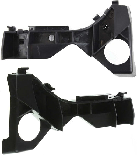 Front Left Driver And Right Passenger Side Bumper Bracket Retainer Set of 2 Replacement For 2003-2008 Toyota Corolla 4dr Sedan Black Textured Made ...