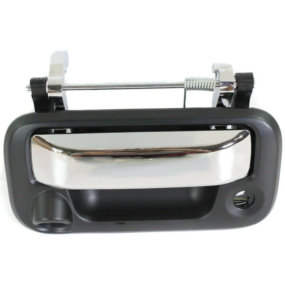 DAT AUTO PARTS Outside Rear Tailgate Liftgate Door Handle Replacement For 2006 - 2014 Ford F 150 Pickup Black & Chrome Smooth w/Camera & Key Hole F...