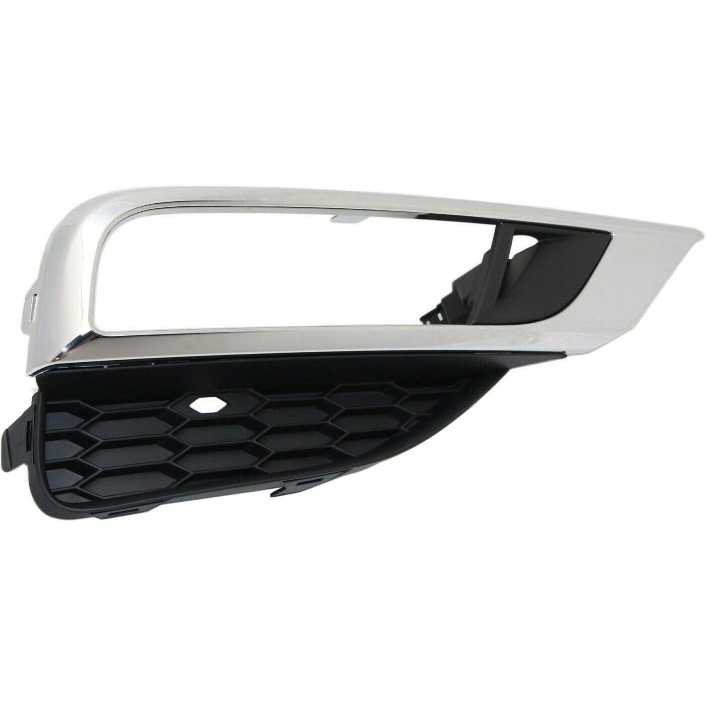 DAT AUTO PARTS Front Right Passenger Side Fog Light Bezel Lamp Cover Molding Insert Replacement For 2015 2016 Honda CRV EX EXL Touring Models Black...
