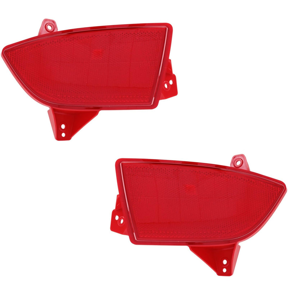 DAT AUTO PARTS Rear Left Driver & Right Passenger Side, SET OF 2, Bumper Cover Reflector, Fits 2019-2022 Honda Pilot, Plastic Red Lense, HO1184122 ...