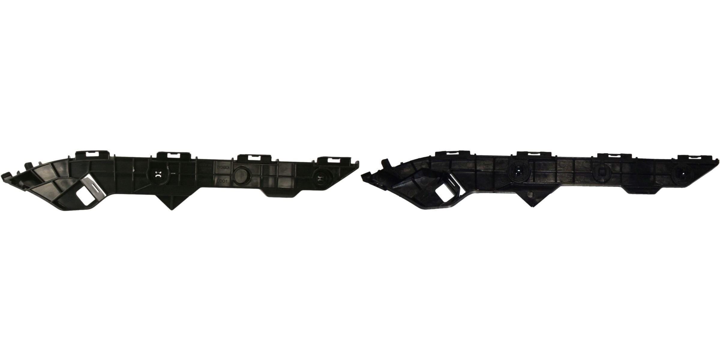 Rear Left Driver & Right Passenger Set Of 2 Bumper Support Bracket Mount Retainer Fascia Reinforcement Brace Pair Replacement For 2009-2013 Toyota ...