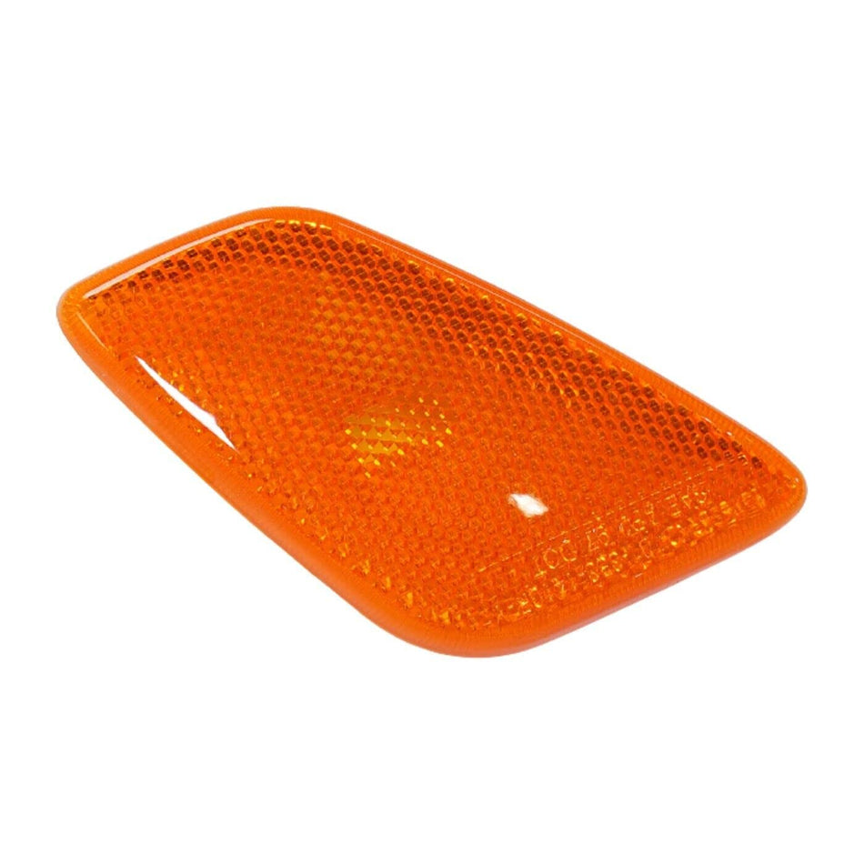 DAT AUTO PARTS Front Right Passenger Side Marker Light Lamp Reflector Assembly & Housing Replacement for 1997-2006 Jeep Wrangler Orange Lens Textur...