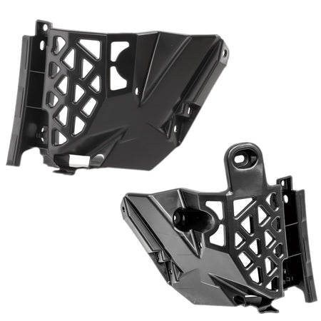 Front Driver & Passenger Side PAIR Bumper Cover Support Bracket, Fits 2021–2025 Lexus IS300, IS350 Sedan, and 2022–2025 Lexus IS500, Black Textured...