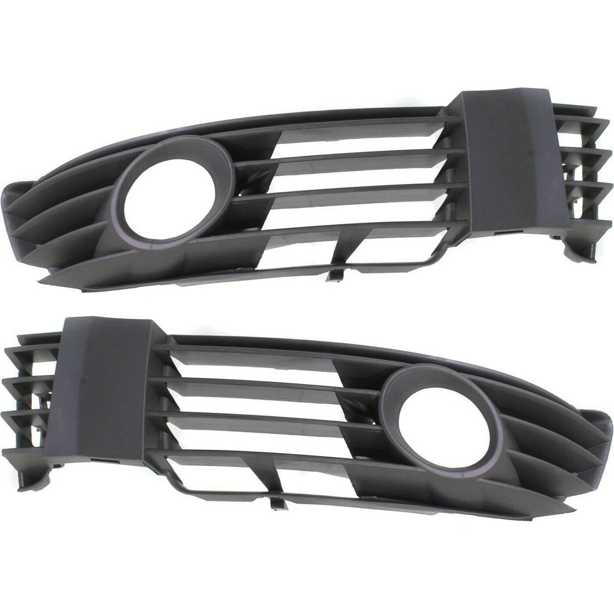 DAT AUTO PARTS Front Right Passenger & Left Driver Side Bumper Fog Light Bezel Cover Grille Set of 2 Replacement For 2001-2005 Volkswagen Passat Bl...