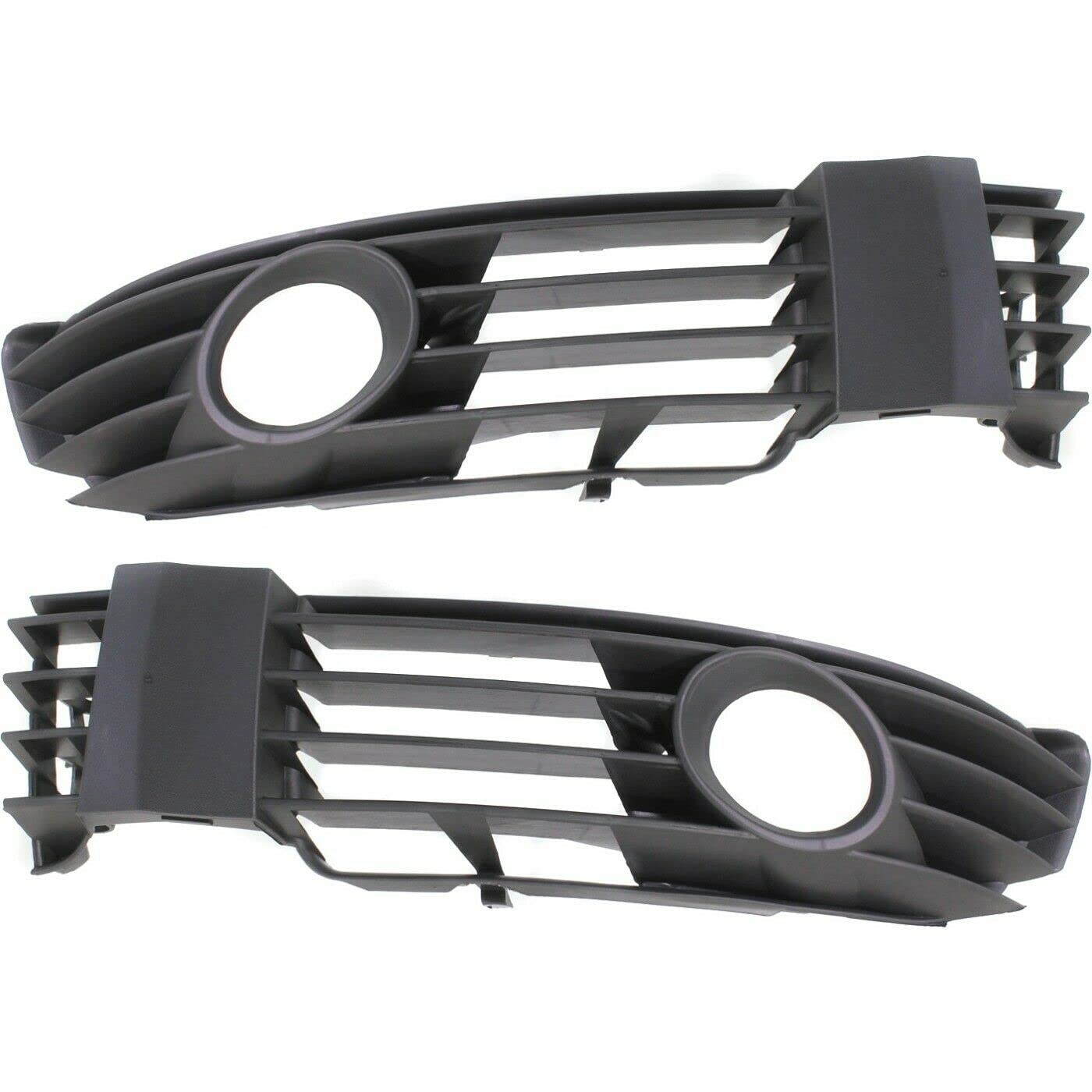 DAT AUTO PARTS Front Right Passenger & Left Driver Side Bumper Fog Light Bezel Cover Grille Set of 2 Replacement For 2001-2005 Volkswagen Passat Bl...