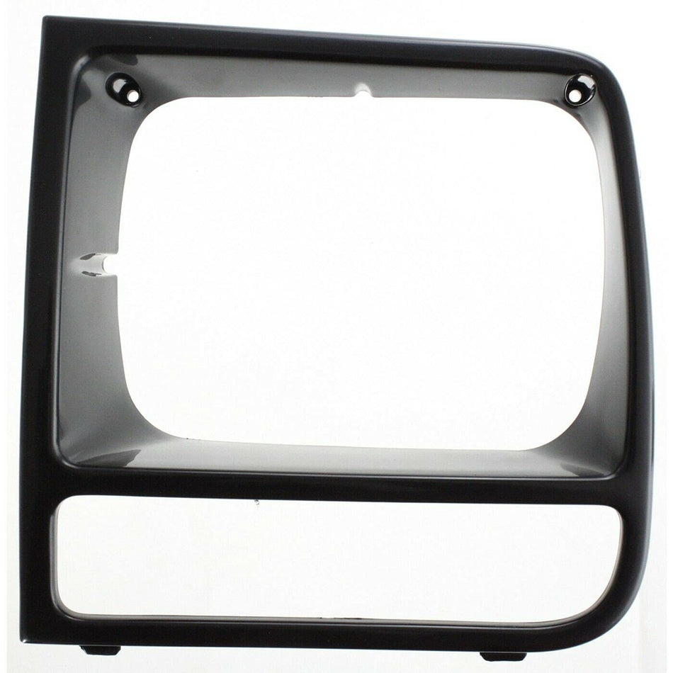 Front Right Passenger and Left Driver Side Head Light Door Insert Molding Bezel Cover Grille Trim Replacement for 1997-2001 Jeep Cherokee Black Tex...