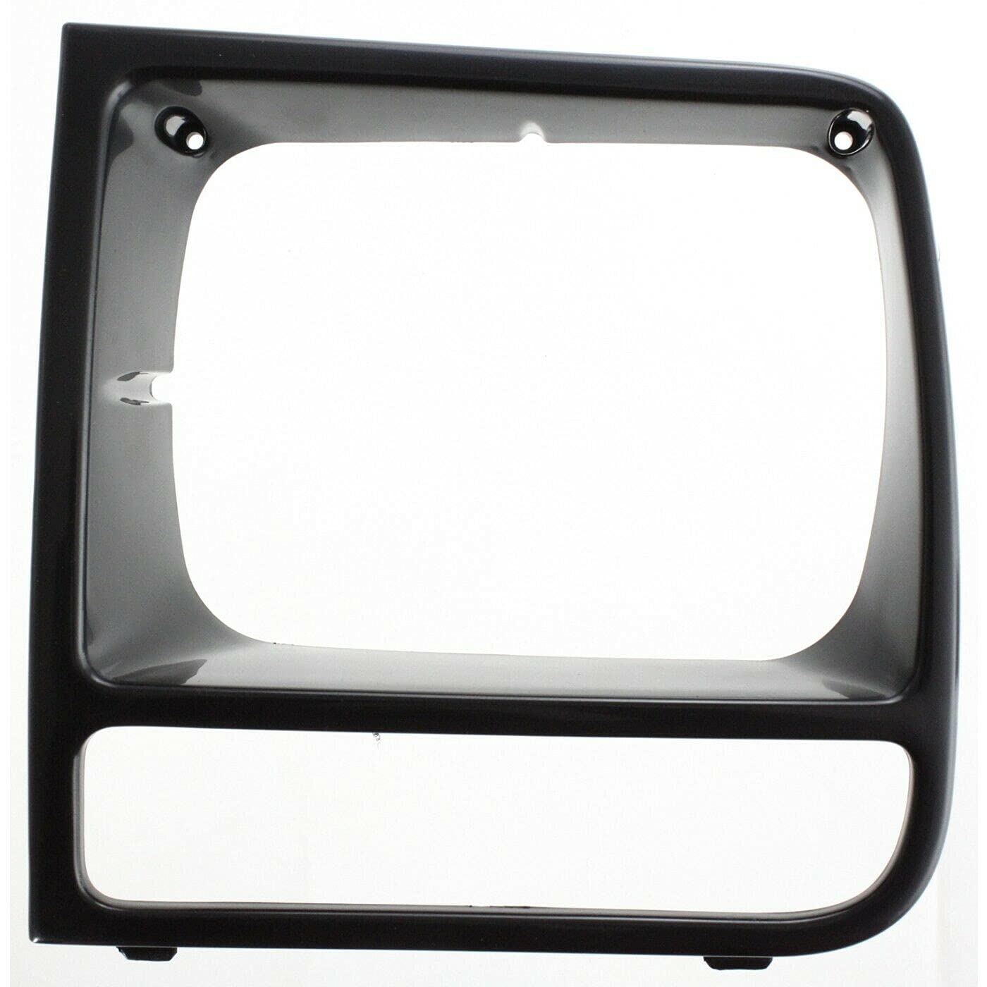 DAT AUTO PARTS Front Left Driver Side Head Light Door Grille Bezel Cover Trim Replacement For 1997-2001 Jeep Cherokee Midsize Black Textured Plasti...