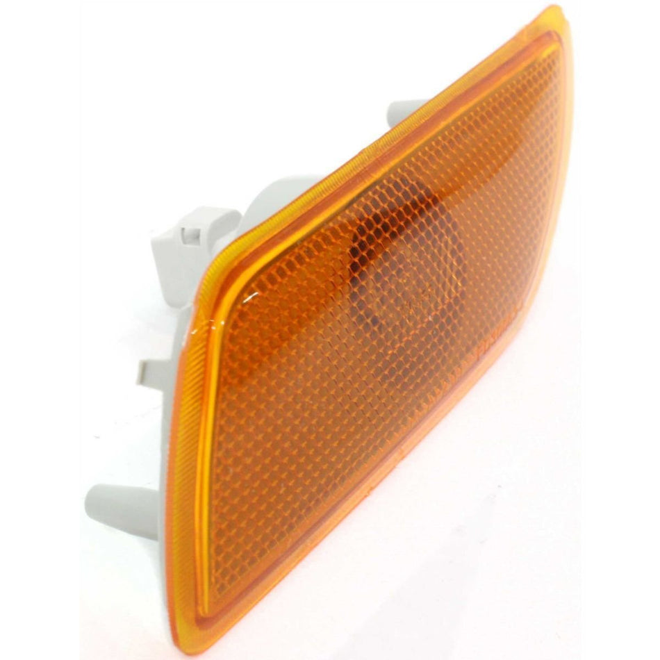 DAT AUTO PARTS Front Left Driver Side Marker Lamp Housing & Lens Assembly Light Reflector Replacement For 2000-2005 Ford Focus Orange Amber Lamp Le...